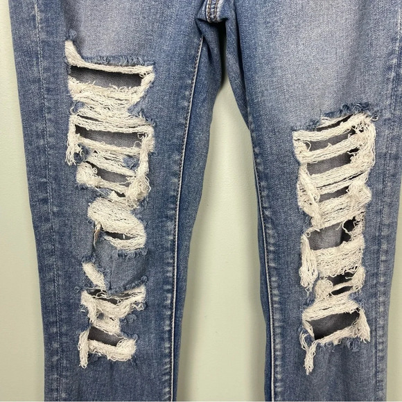 American Eagle Highest Rise Jegging Distressed Size 4 Long - Picture 6 of 8